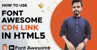 How To Use Font Awesome Icons CDN Link in HTML5