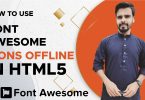 How To Use Font Awesome Icons in HTML5